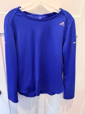 Adidas Climalite Royal Blue Long Sleeve Athletic Top Women’s Large 16-18